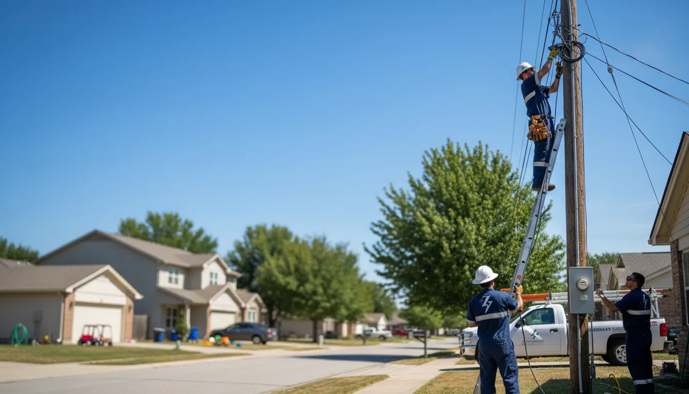 Residential electrician providing installation services in South Haven, KS